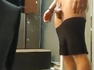 Big dick check in public gym lockerroom