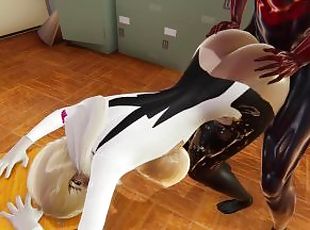 Spider Gwen Doggystyle Anal Creampied - Spiderman Hentai Cartoon Big Tits