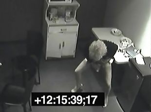 Girl pees in coworkers drink on office security cam