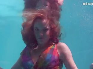 Sexy underwater teen