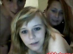 Hot foursome sexy girl webcam show