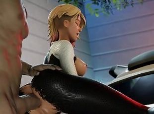 Arrested Spider Gwen Fucked in Ass - Fortnite Version Hentai 3D FULL 4K 60 FPS