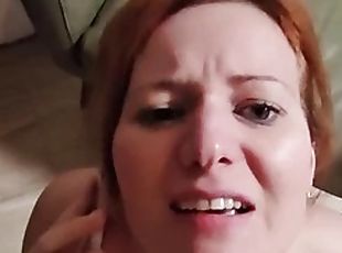 I convinced this cheating MILF to fuck me while I was on the phone: her husband thinks shes at a work conference.