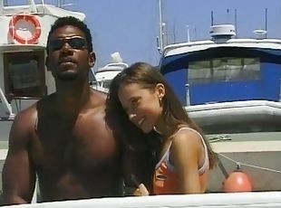 A Sexy Brunette Babe From Germany Gets A Loaded Bbc On The Boat