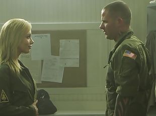 Kayden Kross gets eaten out and screwed by cocky soldier