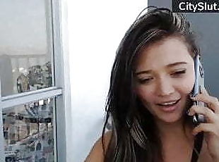 Hot Busty Babe Does Webcam Show