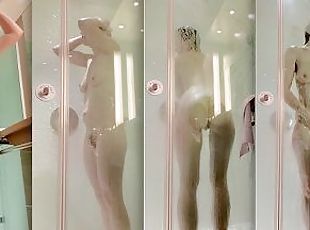 mandi, amateur, milfs, ibu, orang-german, mandi-shower, solo, rambut-perang, payu-dara-kecil