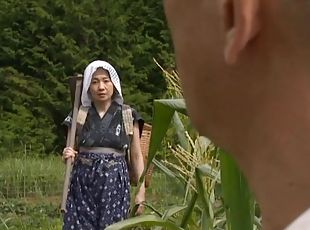 Captivating matured Asian dame getting smashed hardcore in corn plantation