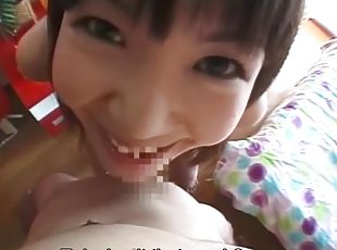 Subtitled bizarre and funny Japanese teen foreplay in POV