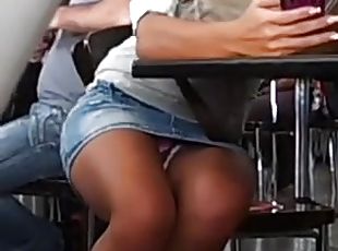 public, chatte-pussy, amateur, cam, voyeur, jupe-en-l’air, culotte, caché, clignotant, minijupe