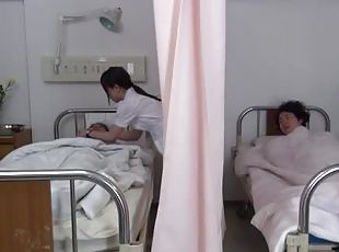 Hikaru Ayami the horny nurse sucks and rides cock