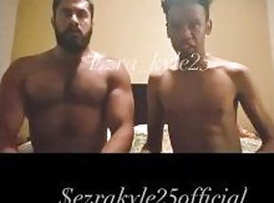 Skinny black twink & straight Italian bodybuilder gay solo full vid on justfor.fans/ezra_kyle25