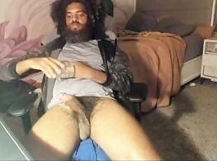 Rock Mercury jerking hairy cock on chaturbate