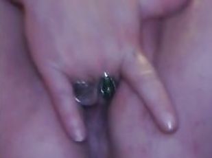 masturbation, chatte-pussy, amateur, mature, belle-femme-ronde, doigtage, solo, rasé, cougar