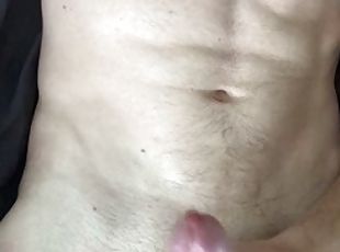 Hottest cumshot ever!! Fit guy jerks off intensely and ends up having spasms