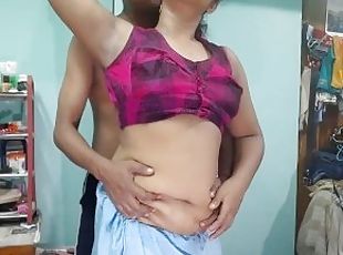 Desi Bhabhi Enjoying With Her Boyfriend In a Busiest Day / Real Sex Video.