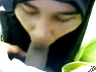 Chubby Amateur Arab Slut Caught By Cell Phone Sucking Her Boyfriend's Cock