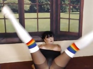 Black Pantyhose Otk Socks Body Stretching