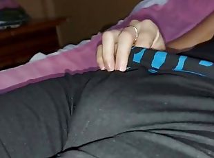 Teen girlfriend asks him to record her fat juicy pussy