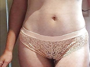 cul, gros-nichons, poilue, amateur, milf, britannique, lingerie, seins-flasques, petits-seins