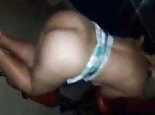 buntut, menipu, anjing, amateur, peju, punggung, rambut-kuning, pakaian-dalaman, bikini, cuckold