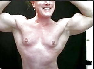 FBB topless posing