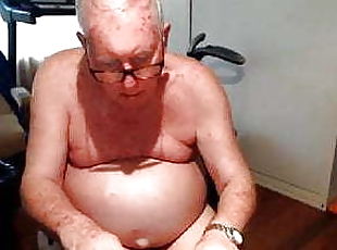 grandpa stroke on webcam