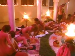 Dozens of hot girls getting fucked hard at the wild orgy party