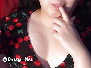 Cute Asian Cumslut Daisy Mei Plays With Cum On Tits - Pleasure Squad VIP