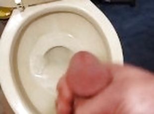 Big load into toilet