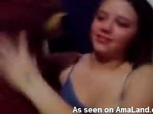 Naughty Teen Flashing Her Tits In Homemade Video