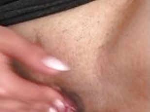 Real pussy massage and masturbation