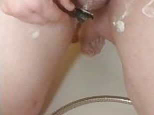 Shaving my cute dick, balls and ass