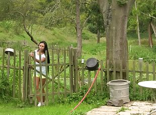 Hot Ass Lesbians Having Some Nasty Outdoor Fun On A Farm