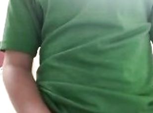 Jerking in the bathroom at work (papa johns) cumshot