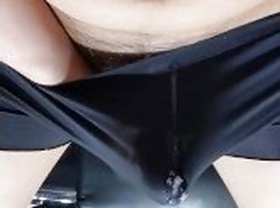 Cute Japanese ? man's nipple torture masturbation. Massive ejaculation in underwear.