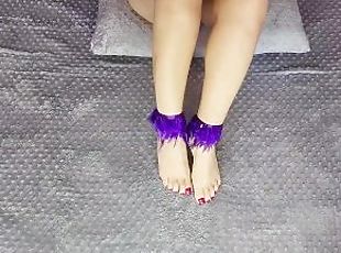 Sexy beautiful girl Feet fetish part 17