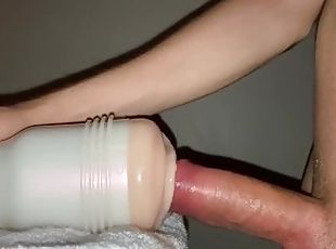 SKINNY VIRGIN LOSES MIND FUCKING FLESHLIGHT 1ST TIME