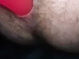 Close up of Me and pink Dildo