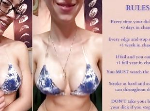 RISKY Chastity Challenge Edging JOI Game  By Gentle FemDom Goddess Nikki Kit