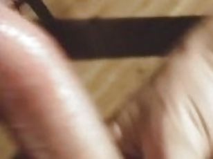 Horny Af slow stroke oozy monster cock pov