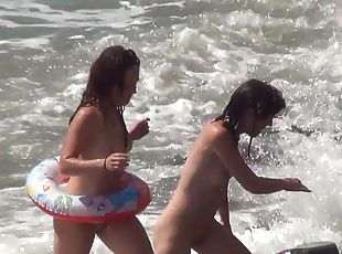 nudisti, vani, kamera, plaža, voajer, sakriveno, rijaliti