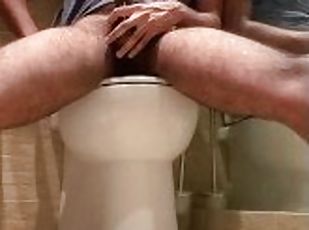 College Boy BBC Jerk Off In The Bathroom