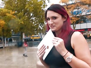 German Redhead Slut meet and fuck dating on Public Street