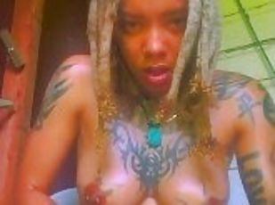 dyakol-masturbation, labasan, publiko, negra, fetish, solo, nagyoyosi, tato