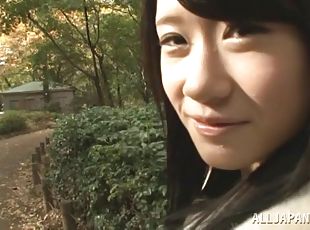 Quick public blowjob from a Japanese sweetheart makes him cum