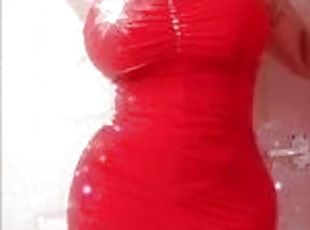 mini red dress