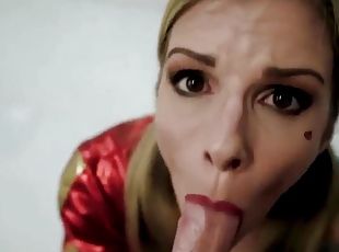 Harley Quinn cosplay babe POV sex