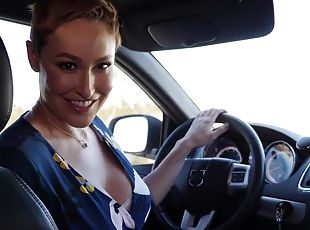 BIG ASS cougar mom screwed by car repair mechanic - cum in mouth