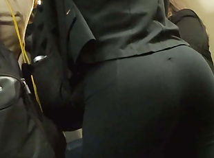 Nice ass in the train